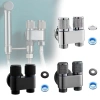 Van Điều Khiển Vòi Nước Hợp Kim 2 Đường Ra Tắt Mở Độc Lập Phòng Tắm, 79,083 VND 2