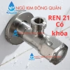 Van F khóa bồn cầu inox SUS 304, chia nước, ren 21, van T nhựa, chịu ăn mòn, giá tốt 4