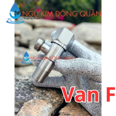 Van F khóa bồn cầu inox SUS 304, chia nước, ren 21, van T nhựa, chịu ăn mòn, giá tốt 5