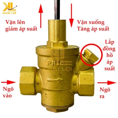Van giảm áp suất nước đồng thau chắc chắn, đa size 21-76mm - Tiết kiệm năng lượng 2