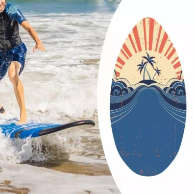 Ván lướt sóng gỗ bền nhẹ, phù hợp mọi lứa tuổi - Giá chỉ 574.200 VND, giảm mạnh
