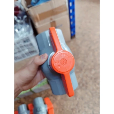 Van ngựa cam TAIJAAN - Khóa nước tay cam PVC 21/27/34 loại 1, giá sỉ 18.5k 6