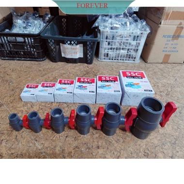 Van nhựa PVC SSC - Khóa nước tay đỏ phi 42,49,60 loại 1, giá sỉ 63.000đ giảm từ 77.490đ