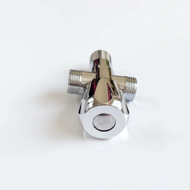 Van Nước 2 Cổng Chia Đường Nước, Van Giảm Áp Inox 304 Dùng cho Vòi Xịt Vệ Sinh và Bồn Cầu