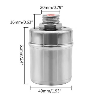 Van Phao Cơ Inox, Điều Chỉnh Mực Nước Tự Động, Ngắt Nước Khi Đầy Bồn 102.000 VND 3