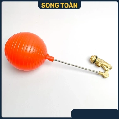 Van Phao Đồng STB Ren 21-27-34 - Phao Cơ Ngắt Nước, Bóng Nhựa Cam, Giá 40.000đ Giảm 10.800đ