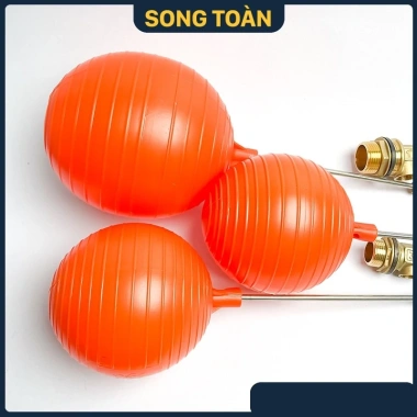 Van Phao Đồng STB Ren 21-27-34 - Phao Cơ Ngắt Nước, Bóng Nhựa Cam, Giá 40.000đ Giảm 10.800đ