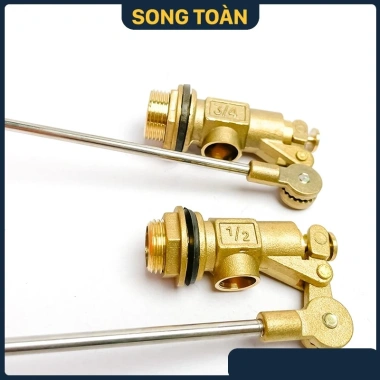 Van Phao Đồng STB Ren 21-27-34 - Phao Cơ Ngắt Nước, Bóng Nhựa Cam, Giá 40.000đ Giảm 10.800đ