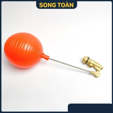 Van Phao Đồng STB Ren 21-27-34 - Phao Cơ Ngắt Nước, Bóng Nhựa Cam, Giá 40.000đ Giảm 10.800đ