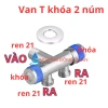 Van T chia bồn cầu Inox SUS 304 xước mờ - chữ T/F nối vòi xịt, giá chỉ 19.260 VND 12