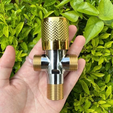 Van T Chia Nước Bồn Cầu - Bồn Rửa Bát Giảm Áp Lực Đồng Thau, Bảo Hành 12 Tháng, Giá Ưu Đãi 66.000 đồng 8