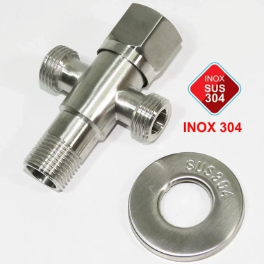 Van T giảm áp chia nước bồn cầu inox SUS304 – Vòi xịt vệ sinh, chỉ 49.220₫ 2 Van T giảm áp chia nước bồn cầu inox SUS304 – Vòi xịt vệ sinh, chỉ 49.220₫ 2
