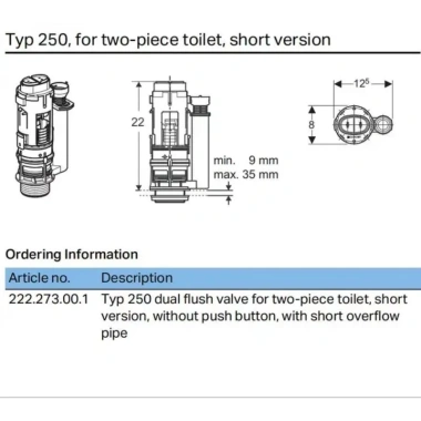 Van xả nước bồn cầu 2 khối - Tiết kiệm nước, độ bền cao, Giá ưu đãi 665.356₫