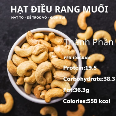 Vàng Hạt Điều Rang Ít Muối 500g - Nguyên hạt, Tróc vỏ, Túi hút không, Quà Tết 3 Vàng Hạt Điều Rang Ít Muối 500g - Nguyên hạt, Tróc vỏ, Túi hút không, Quà Tết 3