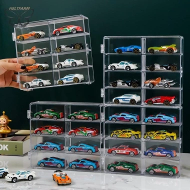 Vàng Tỉ Lệ 1 - 54 mô hình hộp bảo quản ô tô 8 khe, kệ chống bụi, giá ưu đãi 119k