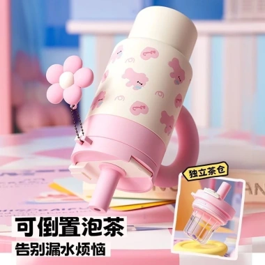Vanow Bình Giữ Nhiệt 1.000ml - Bình Nước Gốm Lót Cốc Cà Phê, Ống Hút Nước Ice Cup, Giá Ưu Đãi 561k