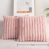 VANTAS Gối Ném Bắc Âu Màu Trơn - Đệm Dày Mềm Sang Trọng Trang Trí Sofa Vuông 2