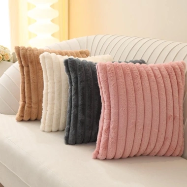 VANTAS Gối Ném Bắc Âu Màu Trơn - Đệm Dày Mềm Sang Trọng Trang Trí Sofa Vuông