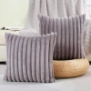 VANTAS Gối Ném Bắc Âu Màu Trơn - Đệm Dày Mềm Sang Trọng Trang Trí Sofa Vuông 8