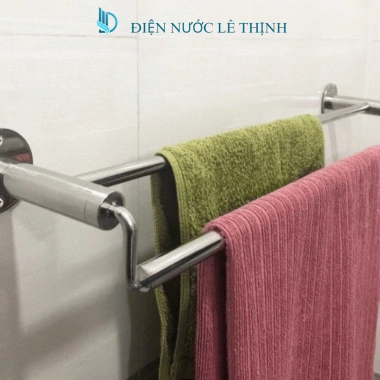 Vắt khăn đôi nhà tắm Inox 304 không rỉ cao cấp 60cm - Giá 90.000 VND