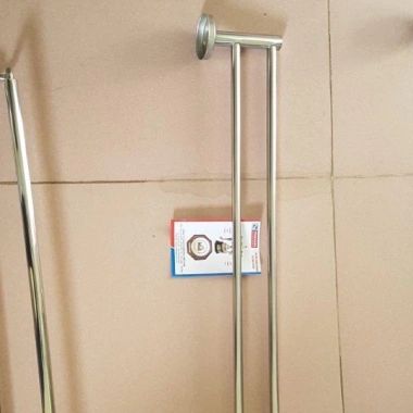 Vắt khăn mặt inox Vinahasa đôi 2 móc - Thiết kế bền, tiện lợi, chỉ 69.000₫