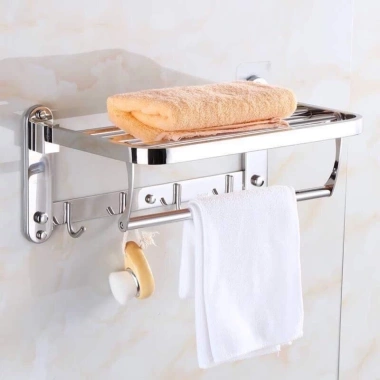 Vắt khăn nhà tắm inox 304 đa năng - Kệ để khăn, móc treo quần áo, chỉ 185.000đ