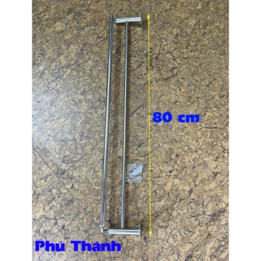 Vắt Khăn Nhà Tắm Inox 304 Đôi - Giá Khăn Treo Không Gỉ, Sáng Bóng, Giá 55k