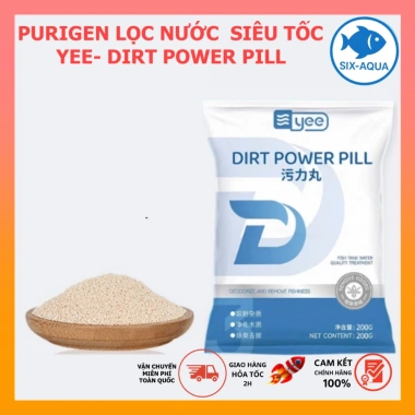Vật Liệu Lọc YEE Purigen DIRT POWER PILL Magical - Làm Trong Nước, Xử Lý Độc Tố, Khử Màu Vàng Lũa, Kèm Túi Đựng