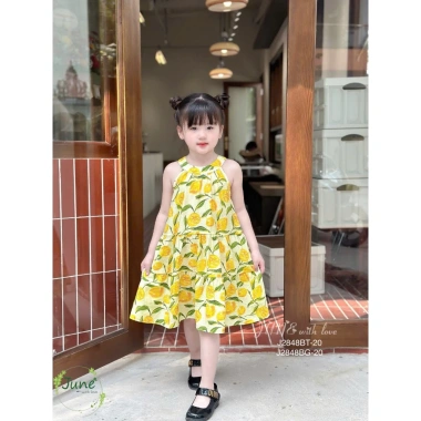 Váy 2 Dây Hoa Xinh Xắn cho Bé Gái 13-32kg Mã PVN5.467 J2.848 Giá Ưu Đãi 185k 2