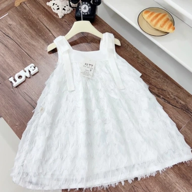 Váy 2 Dây Lông Vũ Cao Cấp cho Bé Gái 7-44kg - Kem House Giá Ưu Đãi 119.000 VND 9