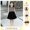Váy ba lỗ bé gái kẻ sọc cổ điển, chất liệu mềm mịn, thoải mái, giá ưu đãi 134k