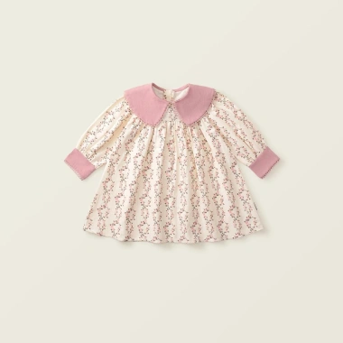 Váy Babydoll họa tiết hoa tay dài cho bé gái hồng xanh, vải mềm mại, giảm giá 209k 2 Váy Babydoll họa tiết hoa tay dài cho bé gái hồng xanh, vải mềm mại, giảm giá 209k 2