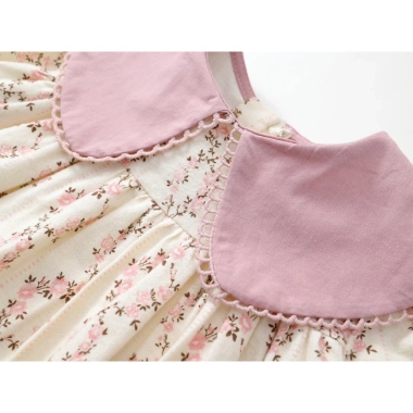 Váy Babydoll họa tiết hoa tay dài cho bé gái hồng xanh, vải mềm mại, giảm giá 209k 6 Váy Babydoll họa tiết hoa tay dài cho bé gái hồng xanh, vải mềm mại, giảm giá 209k 6