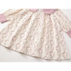 Váy Babydoll họa tiết hoa tay dài cho bé gái hồng xanh, vải mềm mại, giảm giá 209k 7