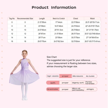 Váy Ballet Trẻ Em Bé Gái Nyeemya Không Tay Kim Cương Lấp Lánh – 588.600đ 2