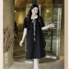Váy bầu công sở cổ sen sang chảnh, đầm bầu cài trang trí kèm tag - Giá 269k 7
