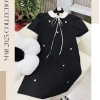 Váy bầu công sở cổ sen sang chảnh, đầm bầu cài trang trí kèm tag - Giá 269k 8