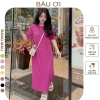 Váy bầu thời trang BAUOII V52 - Đầm công sở thun tăm nhiều màu, giảm giá 159k 7