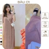 Váy bầu thời trang BAUOII V52 - Đầm công sở thun tăm nhiều màu, giảm giá 159k 8