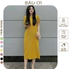 Váy bầu thời trang BAUOII V52 - Đầm công sở thun tăm nhiều màu, giảm giá 159k 9