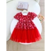 Váy bé gái 10-25kg Đầm công chúa tay phồng dễ thương, xinh xắn Giá chỉ 214.500đ 2