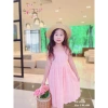Váy bé gái 13-28kg tay tiên xẻ lưng nơ, chất thoáng mát, VHAN866 VHAN912 - 195k