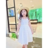 Váy bé gái 13-28kg tay tiên xẻ lưng nơ, chất thoáng mát, VHAN866 VHAN912 - 195k 4