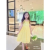 Váy bé gái 13-28kg tay tiên xẻ lưng nơ, chất thoáng mát, VHAN866 VHAN912 - 195k 9