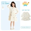 Váy bé gái babydoll thêu hoa nhí tay bo chất liệu an toàn, sang chảnh 223.000₫