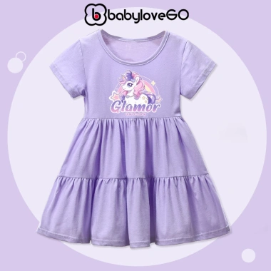 Váy bé gái BabyloveGO Đầm Baby Three thun mềm mịn, thấm hút mồ hôi, giá 159.000₫ 3