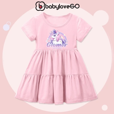 Váy bé gái BabyloveGO Đầm Baby Three thun mềm mịn, thấm hút mồ hôi, giá 159.000₫ 4
