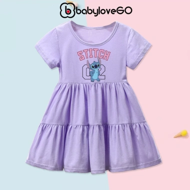 Váy bé gái BabyloveGO Đầm Baby Three thun mềm mịn, thấm hút mồ hôi, giá 159.000₫ 5