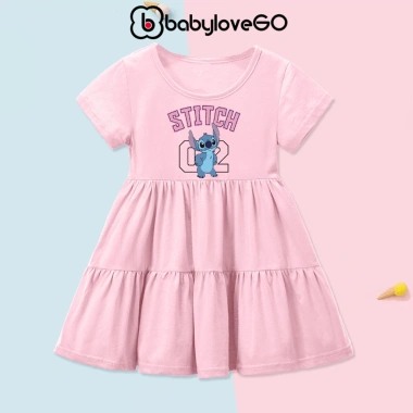 Váy bé gái BabyloveGO Đầm Baby Three thun mềm mịn, thấm hút mồ hôi, giá 159.000₫ 6