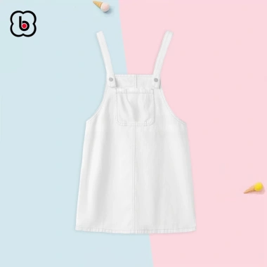 Váy bé gái BabyloveGO đầm yếm kaki mềm nhẹ, cho bé 10-45kg chỉ 159.000₫